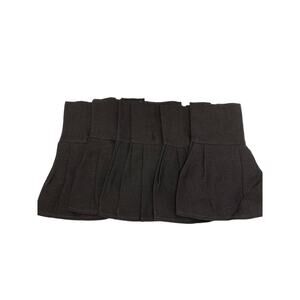 Decopur Belgian Design Linen Napkin Shirt Cuffs Gray Black Zippers Set Of 4 NEW